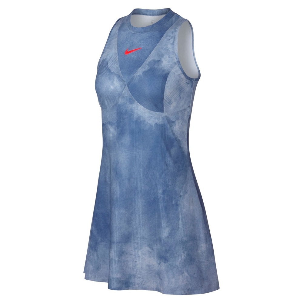 Court Dri-FIT Maria Printed Dress Women - Light Blue, Orange